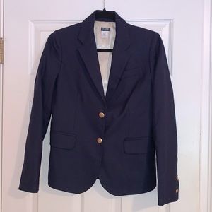 J. Crew Navy Blazer with Gold Buttons - Size 4